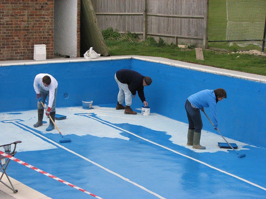 Painting the pool